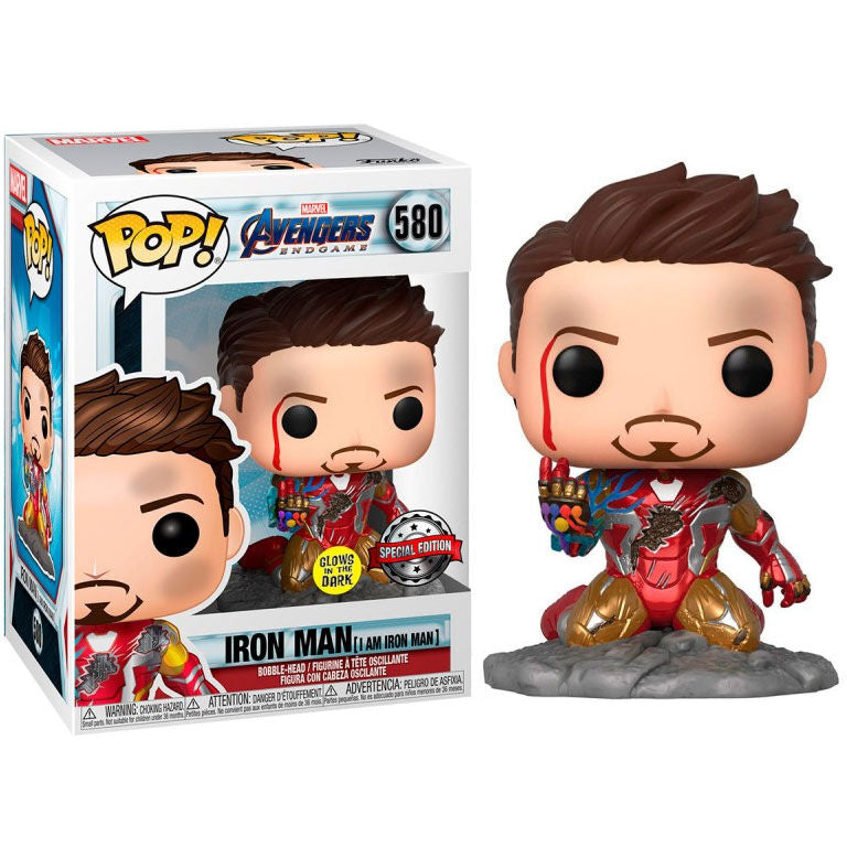 Funko Pop! MARVEL- Avengers Endgame Iron Man (I Am Iron Man) Exclusive (Vinyl Figure 580)