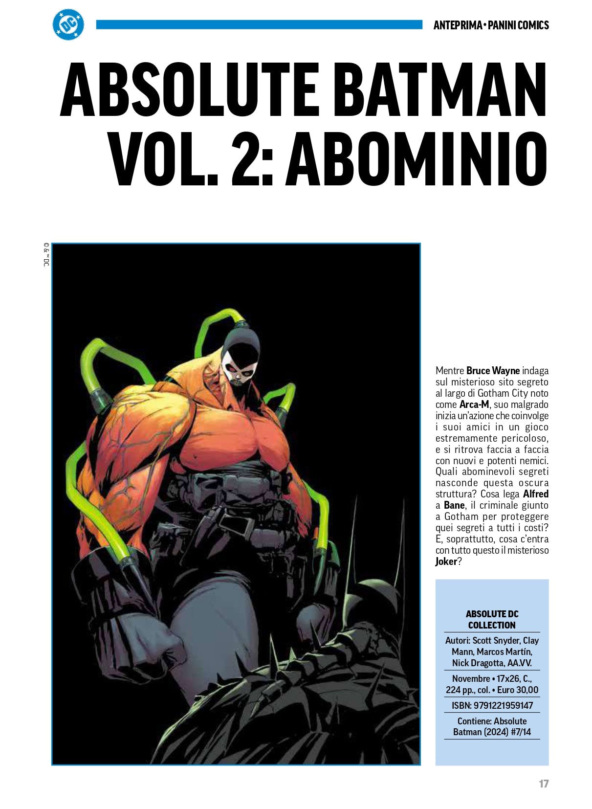 ABSOLUTE BATMAN VOL. 2: ABOMINIO