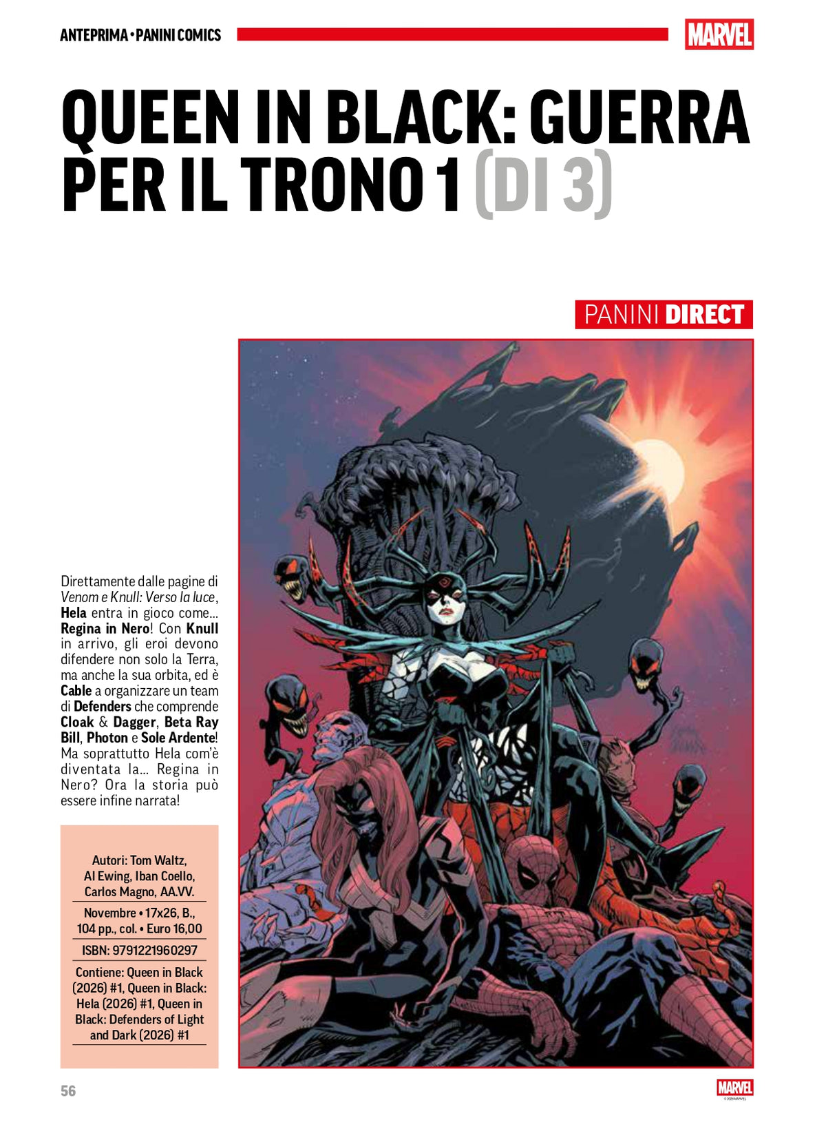 QUEEN IN BLACK: GUERRA PER IL TRONO 1 (DI 3)