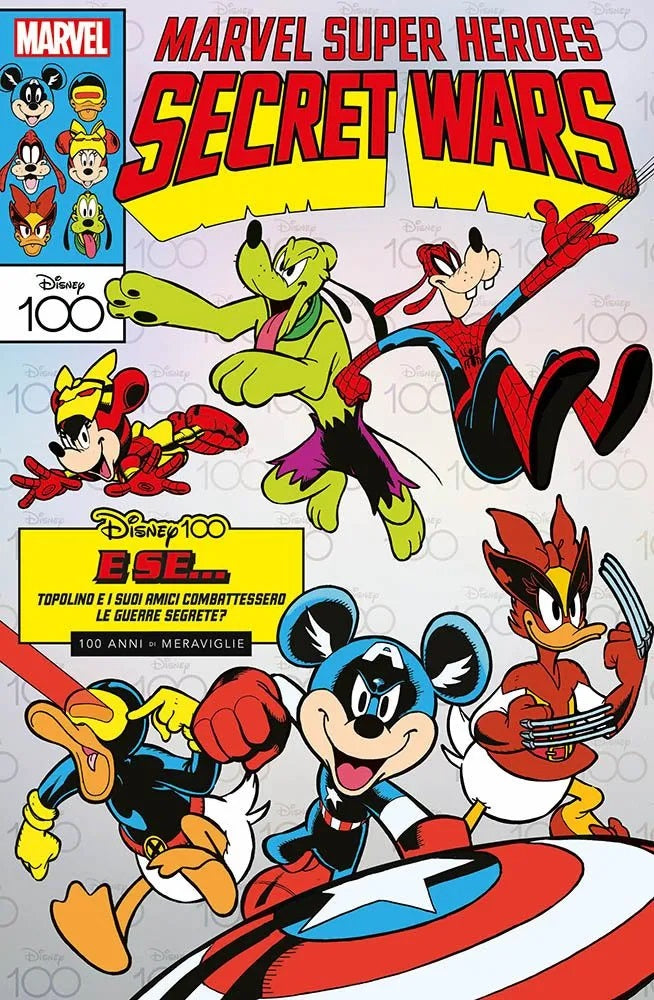 Marvel Variant cover Disney 100 (collezione completa 12 Albi)