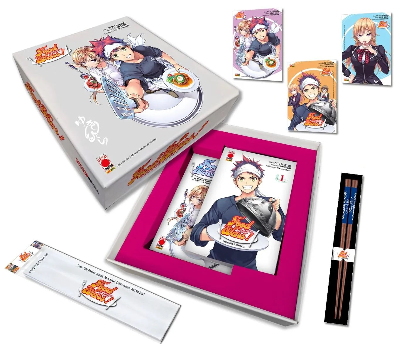 Food Wars Cofanetto Deluxe (Vol. 1 Variant + 2 Variant + Gadget)