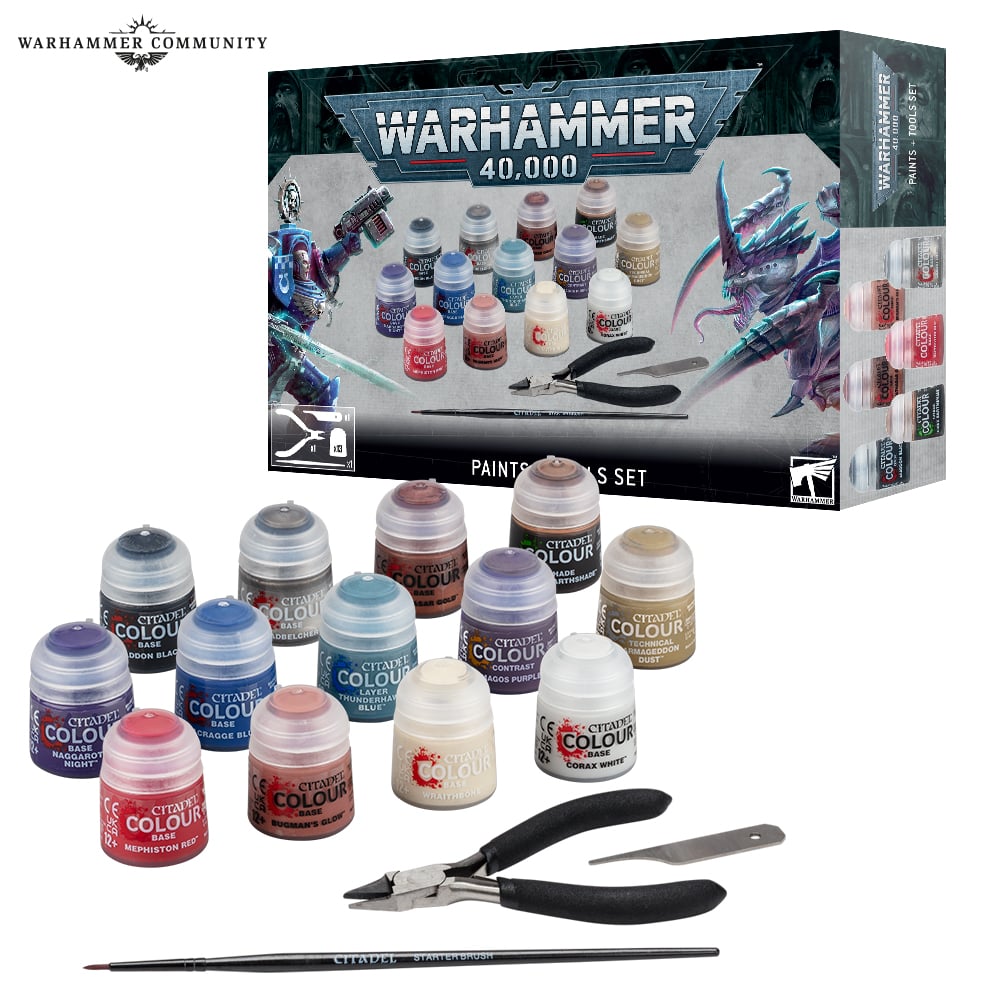 Paint Set Warhammer 40.000 Vernici + set di strumenti (ed. 2023)
