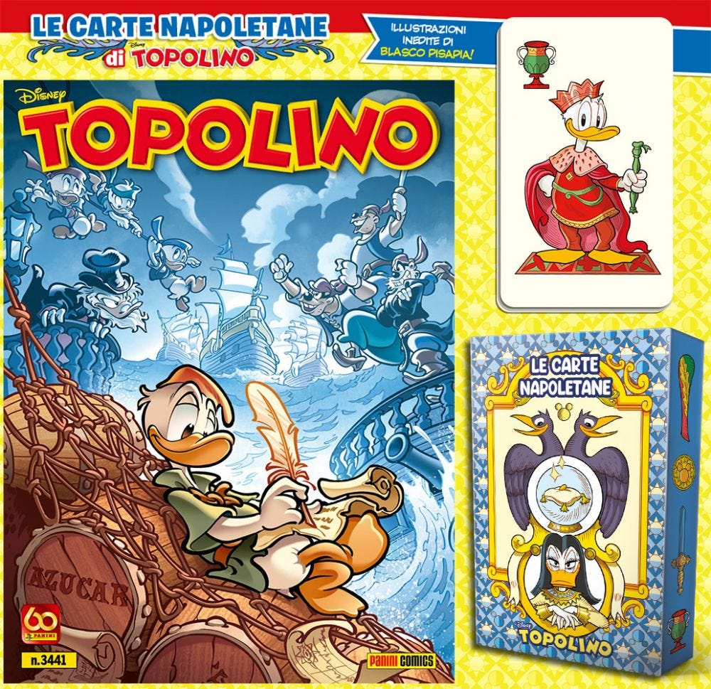 Topolino – Supertopolino 3441 + 20 Carte (Coppe e Denari) + Astuccio