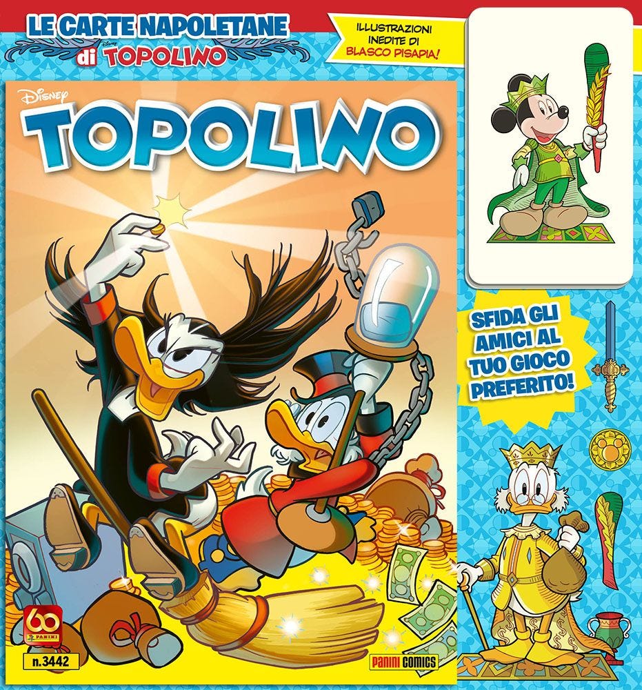 Topolino – Supertopolino 3442 + 20 Carte (Bastoni e Spade)