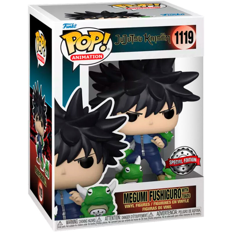 Funko Pop! Animation - Jujutsu Kaisen Megumi Fushiguro with Toads (Vinyl Figure 1119) special Edition