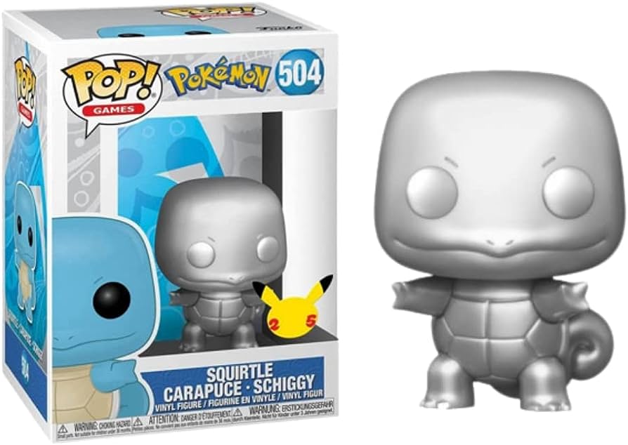 Funko Pop! Games- Squirtle Carapace Schiggy (Vinyl Figure 504) 25° Anniversary Pokémon