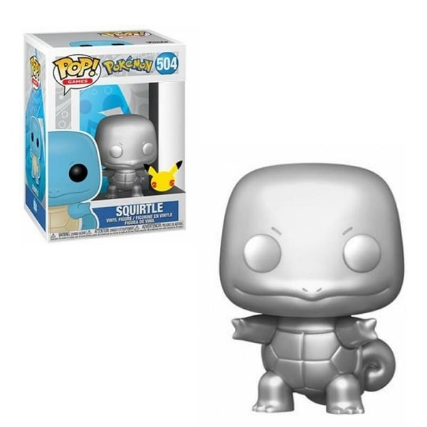 Funko Pop! Games- Squirtle (Vinyl Figure 504) 25° Anniversary Pokémon