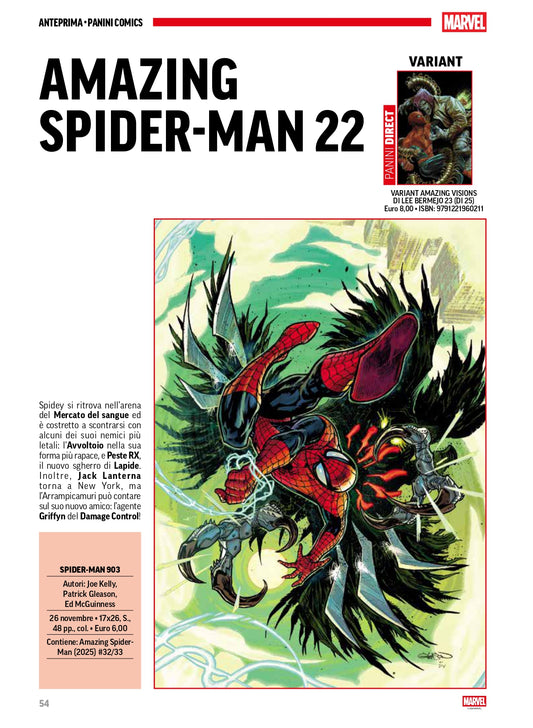 AMAZING SPIDER-MAN 22 (Spider-Man #903) VARIANT AMAZING VISIONS DI LEE BERMEJO 23 (DI 25)