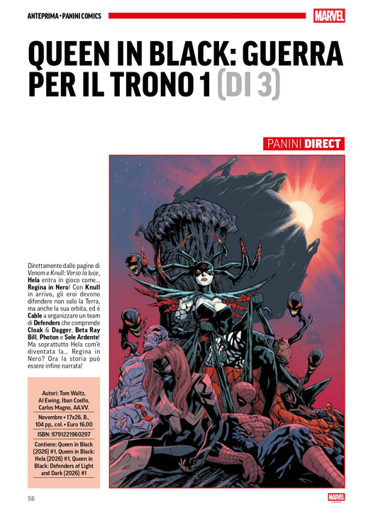 QUEEN IN BLACK: GUERRA PER IL TRONO 1 (DI 3)