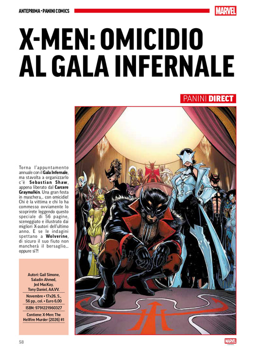 X-MEN: OMICIDIO AL GALA INFERNALE