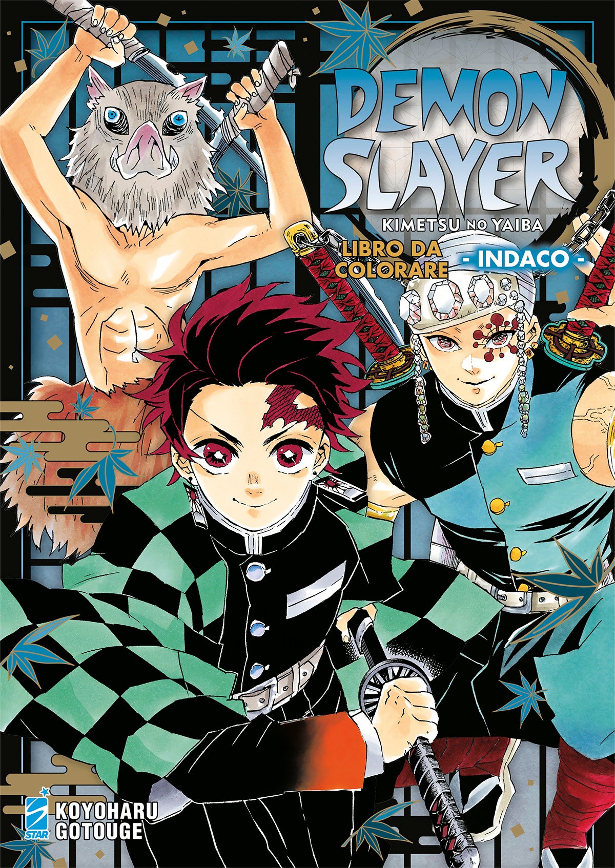 Demon Slayer – Kimetsu No Yaiba – Libro da Colorare 4 – Indaco