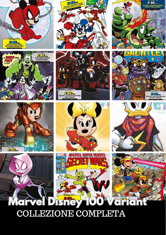 Marvel Variant cover Disney 100 (collezione completa 12 Albi)