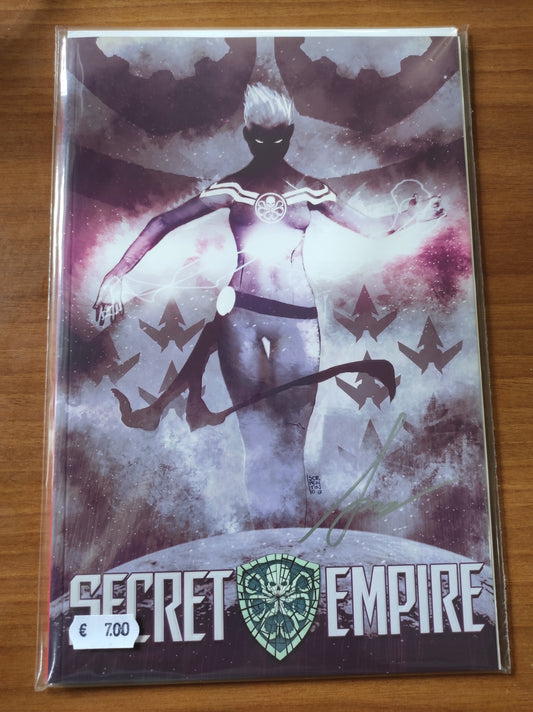 SECRET EMPIRE N. 8 Variant Hydra Componibile di Andrea Sorrentino – MARVEL MINISERIE 196 (Panini Comics) AUTOGRAFATO