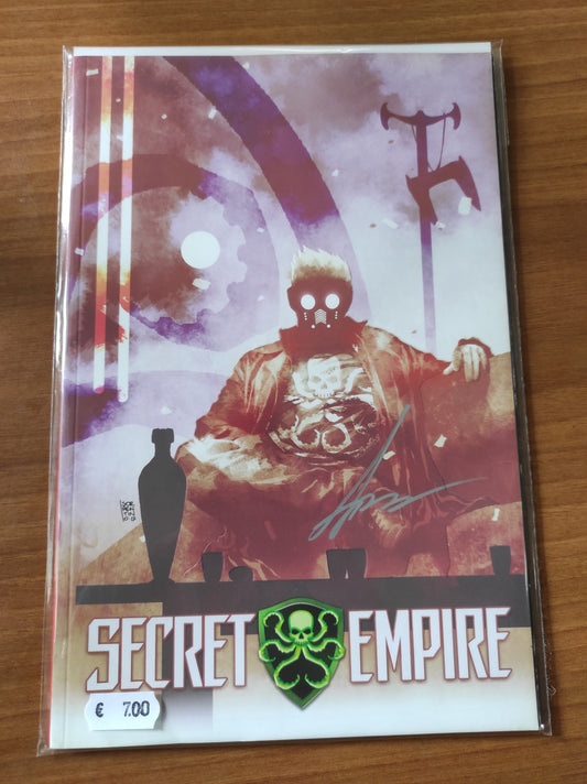 SECRET EMPIRE N. 6 Variant Hydra Componibile di Andrea Sorrentino – MARVEL MINISERIE 193 (Panini Comics) AUTOGRAFATO