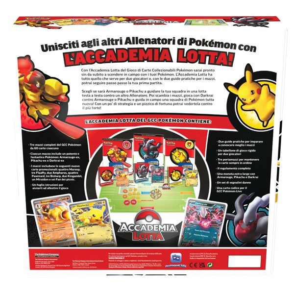 Pokemon Accademia di Lotta 3 (2024) – 3 Mazzi da 60 Carte + 3 carte Pokémon EX