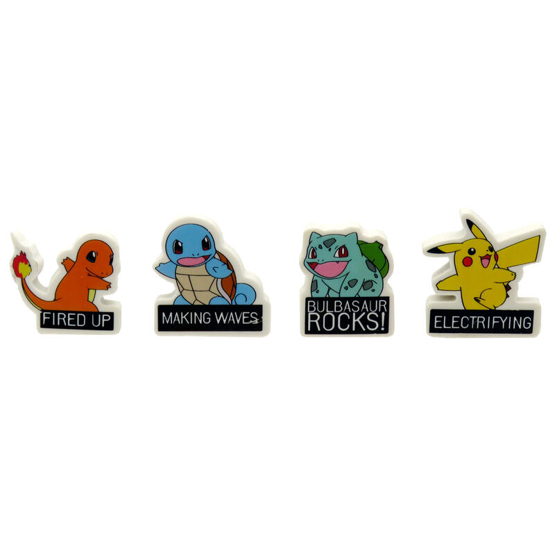 Pokemon Set 4 Gomme da cancellare