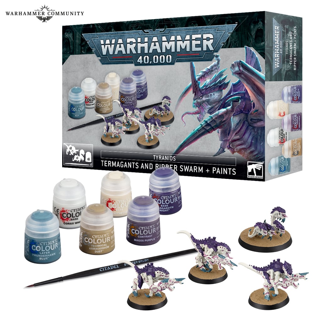 Paint Set Termagants and Ripper Swarm + Paints (ed. 2023)