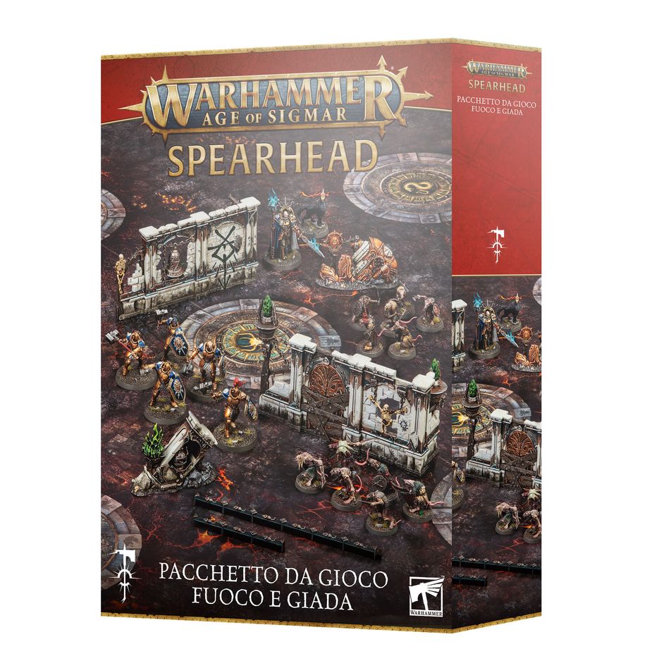 WARHAMMER AGE OF SIGMAR: SPEARHEAD – PACCHETTO DA GIOCO FUOCO E GIADA