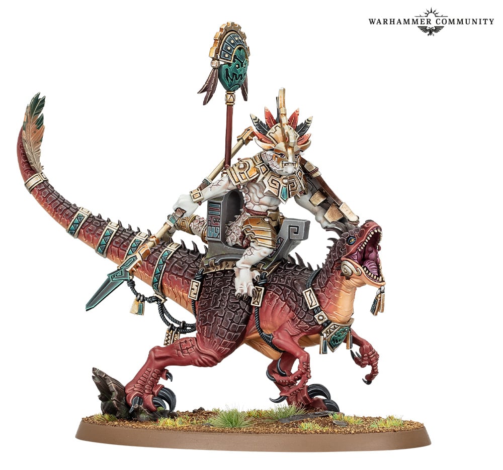 SERAPHON: VETERANO SFREGIATO AGGRADONTE - Saurus Scar-Veteran su Aggradon