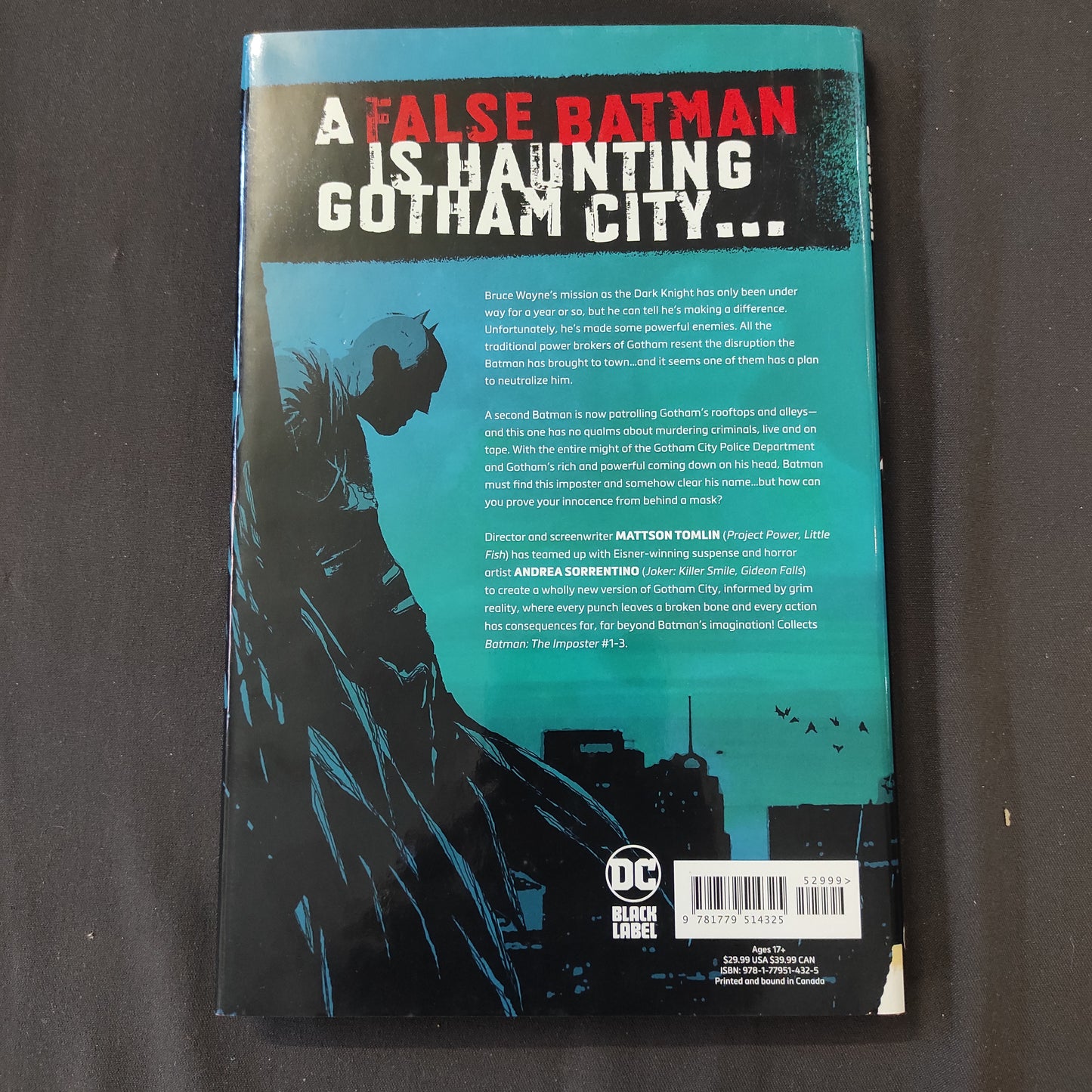 Batman: The Imposter (Hardcover Edition) -AUTOGRAFATO